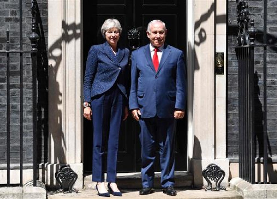 British Prime Minister Theresa May greets Israel