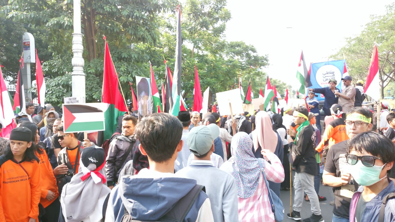 Demo Hari al-Quds Sedunia di Semarang
