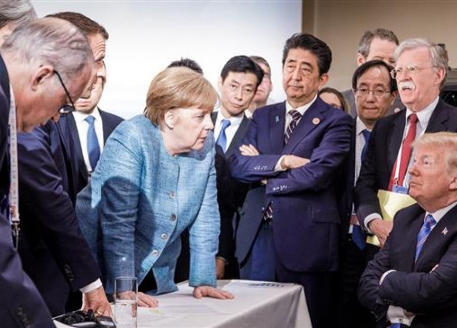 German Chancellor Angela Merkel and US President Donald Trump