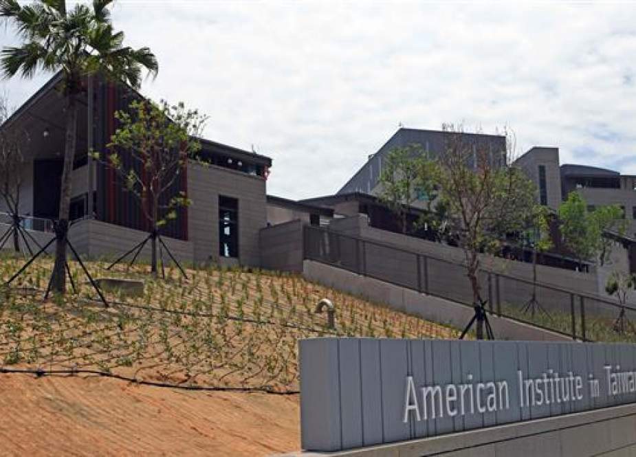 A general view shows the American Institute in Taiwan (AIT)’s new office complex in Taipei on June 12, 2018. (Photo by AFP)
