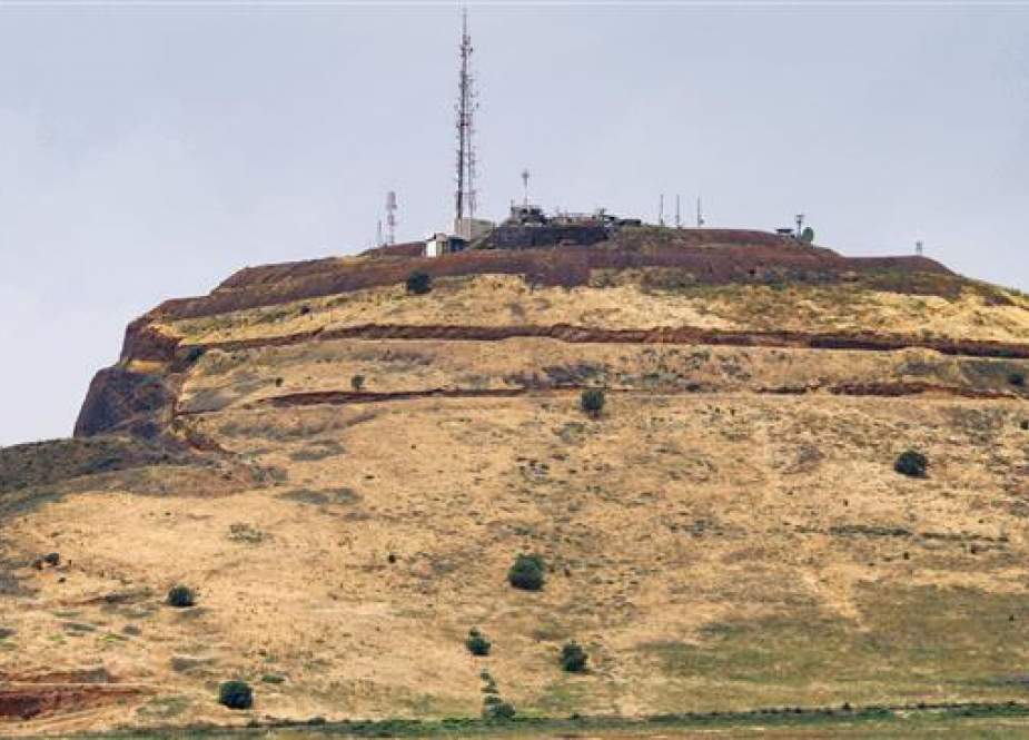 Hill of Tal al-Faras in the Israeli-occupied Golan Heights in Syria’s southwestern village of al-Rafid.jpg