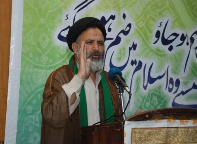 اسکردو، آئی او کے زیراہتمام برسی امام خمینی (رح) سے آغا علی رضوی کا خطاب
