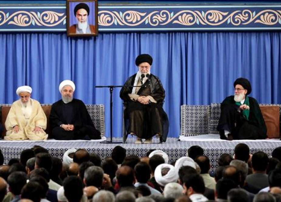 Ayatollah Khamenei adrresses state officials as well as ambassadors of Muslim countries on the occasion of Eid al-Fitr in Tehran.jpg