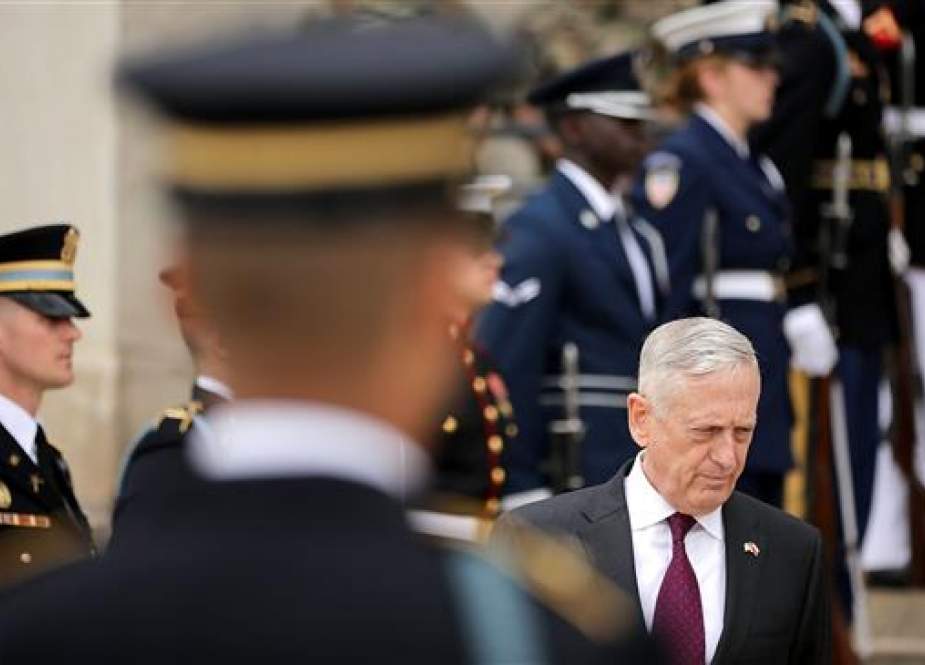 James Mattis, US Defense Secretary is pictured at the Pentagon River Entrance.jpg