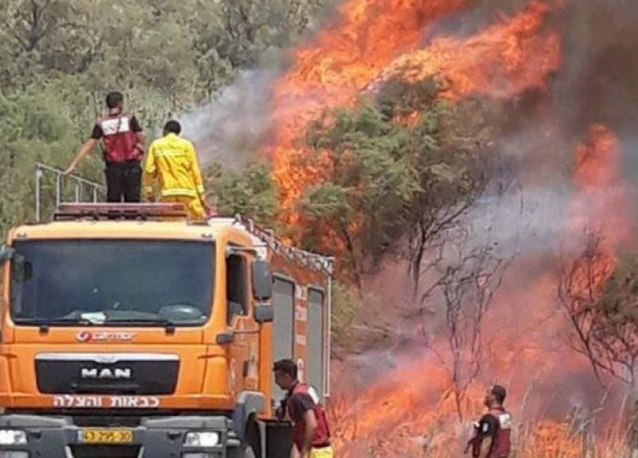 اشتعال حريقين في كيبوتس كفار سعد و"صوفا" بسبب البالونات الحارقة