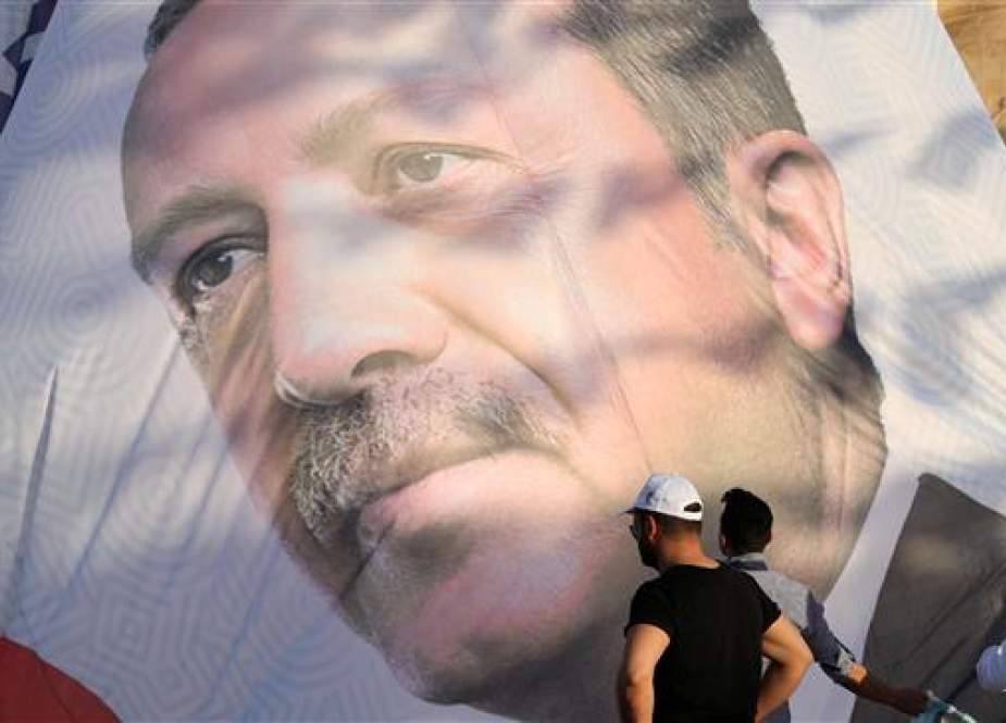 Recep Tayyip Erdogan, Turkish President in Mardin, capital of Mardin province in southeastern Turkey