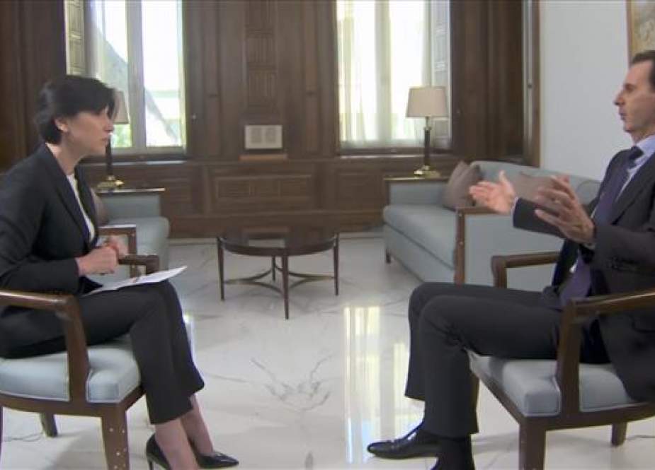 Bashar al-Assad, Syrian President during an interview with Russian NTV station.jpg