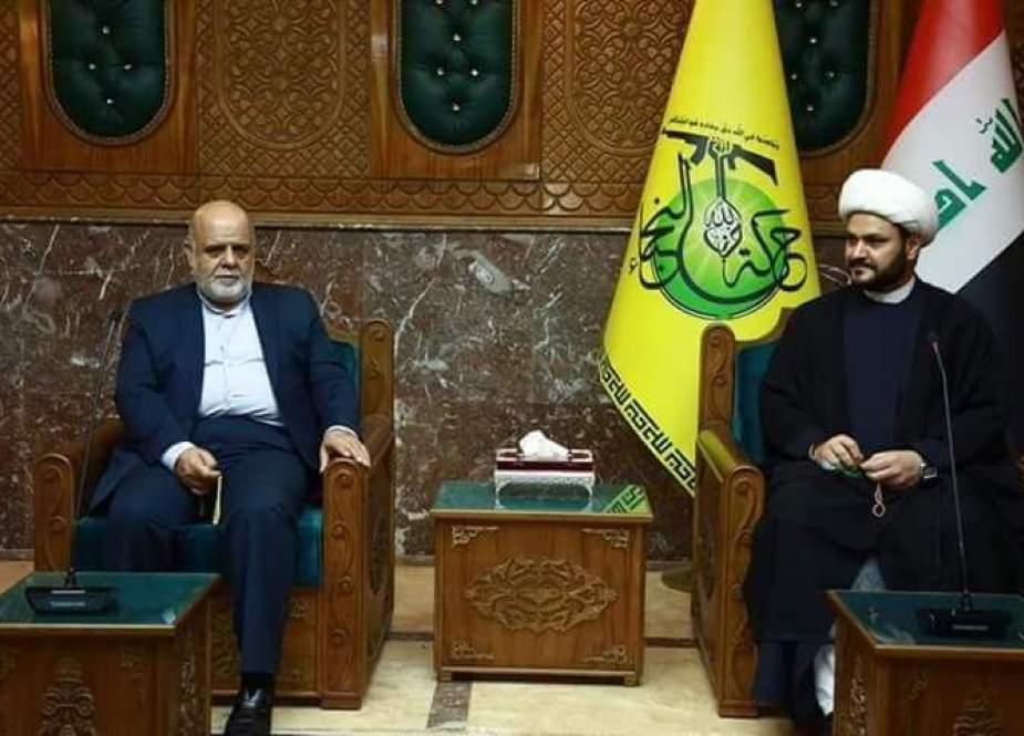 دیدار سفیر جمهوری اسلامی ایران در بغداد با دبیر کل جنبش النجباء عراق