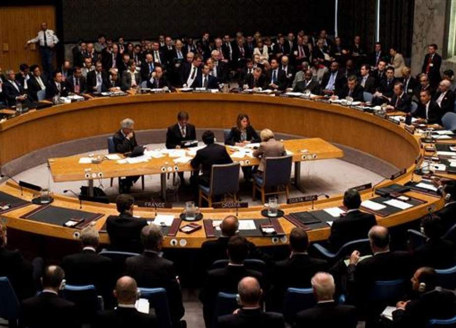 A view of the UN Security Council in session