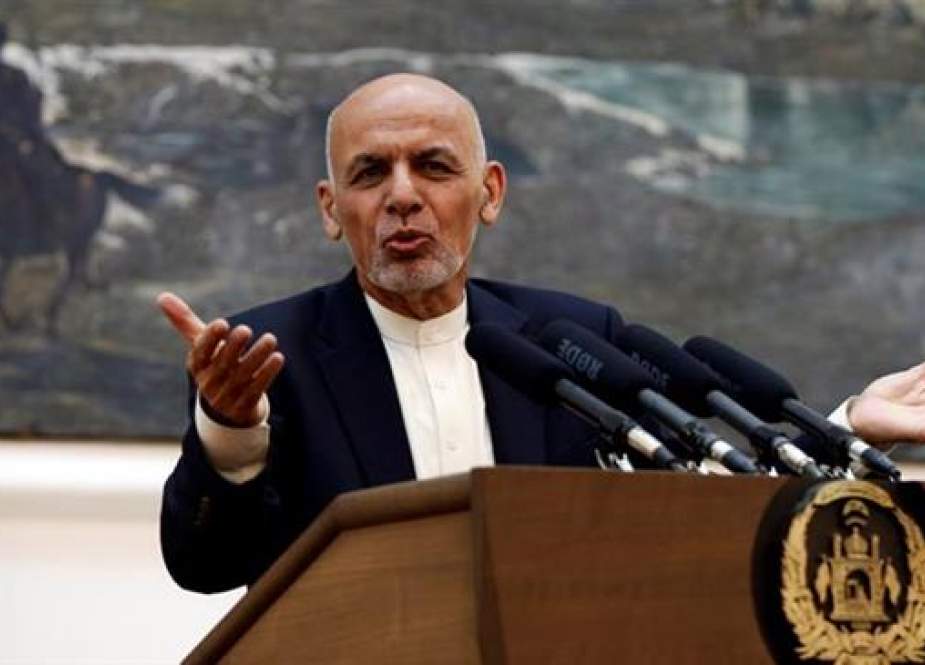 Afghan President Ashraf Ghani addresses a press conference in Kabul on June 30, 2018. (Photo by Reuters)