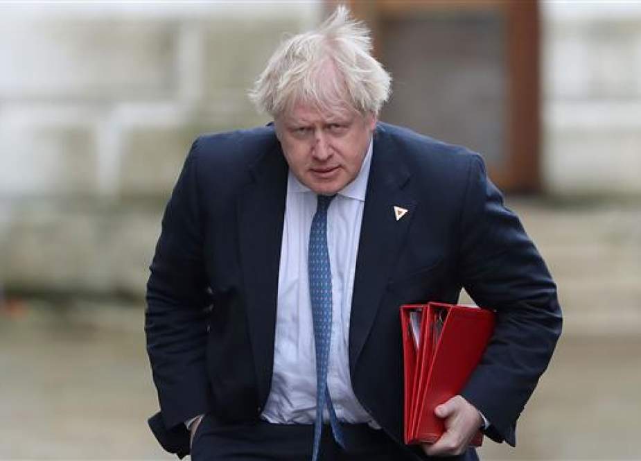 File photo of outgoing British Foreign Secretary Boris Johnson