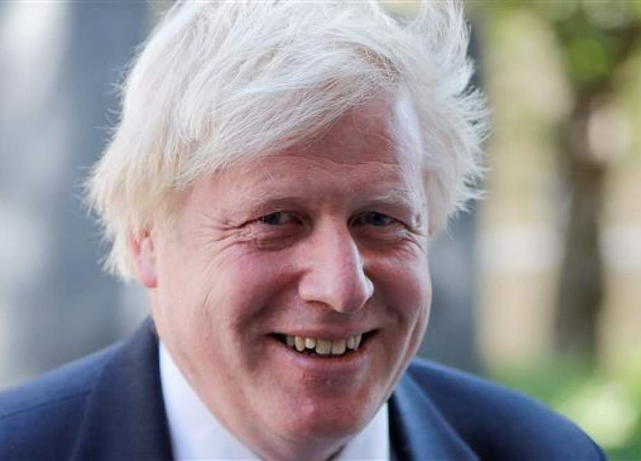 Former British foreign minister Boris Johnson