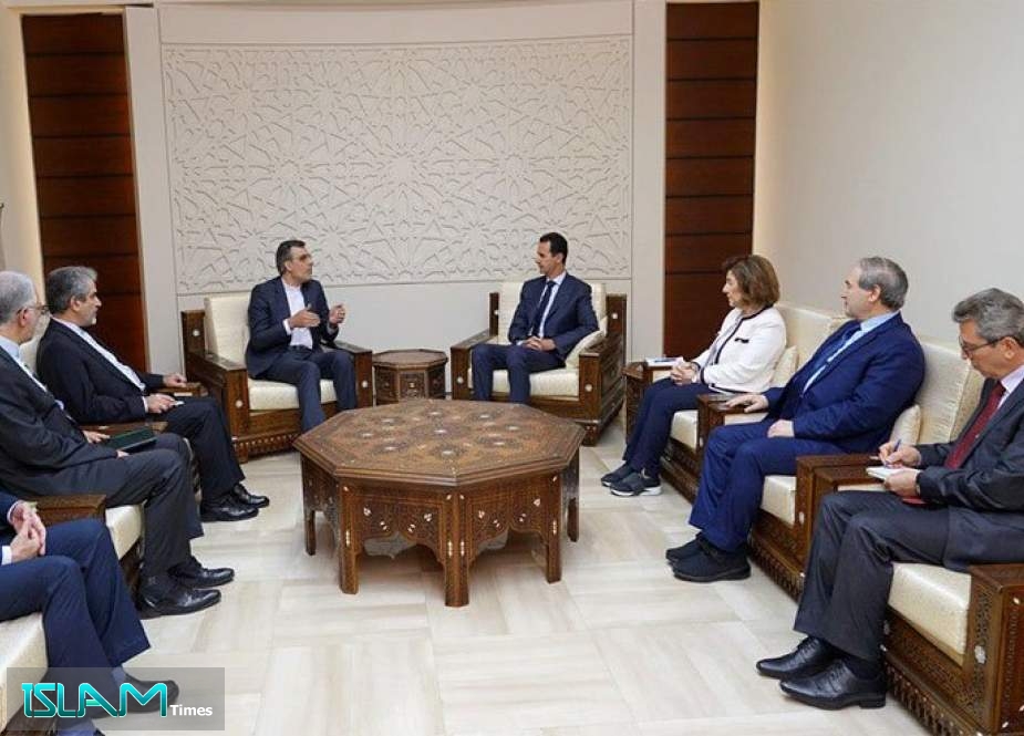 الرئيس السوري يلتقي مساعد وزير الخارجية الإيراني للشؤون السياسية