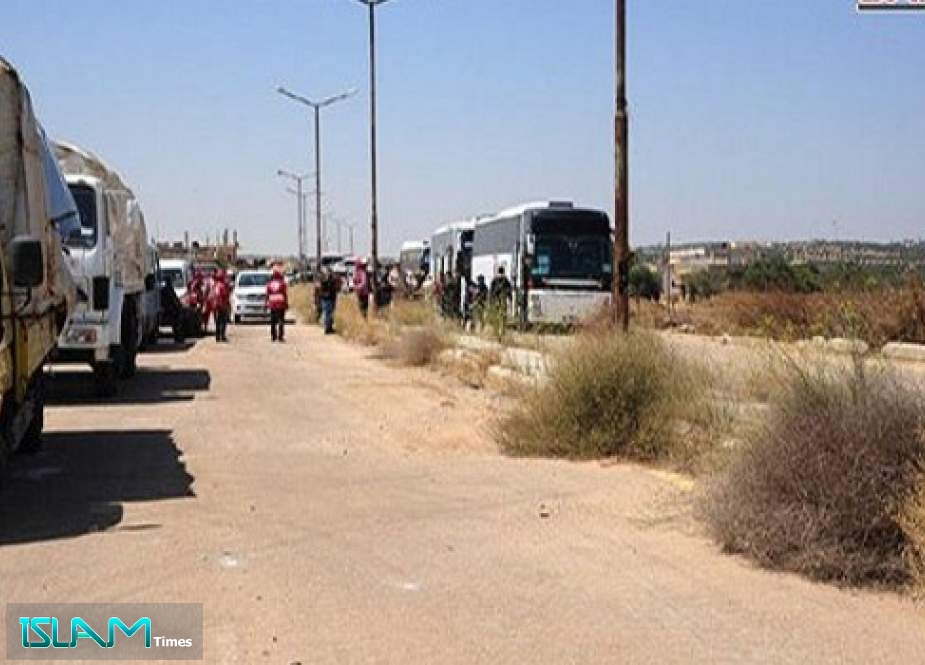 بدء إخراج الإرهابيين مع عائلاتهم من درعا إلى شمال سوريا