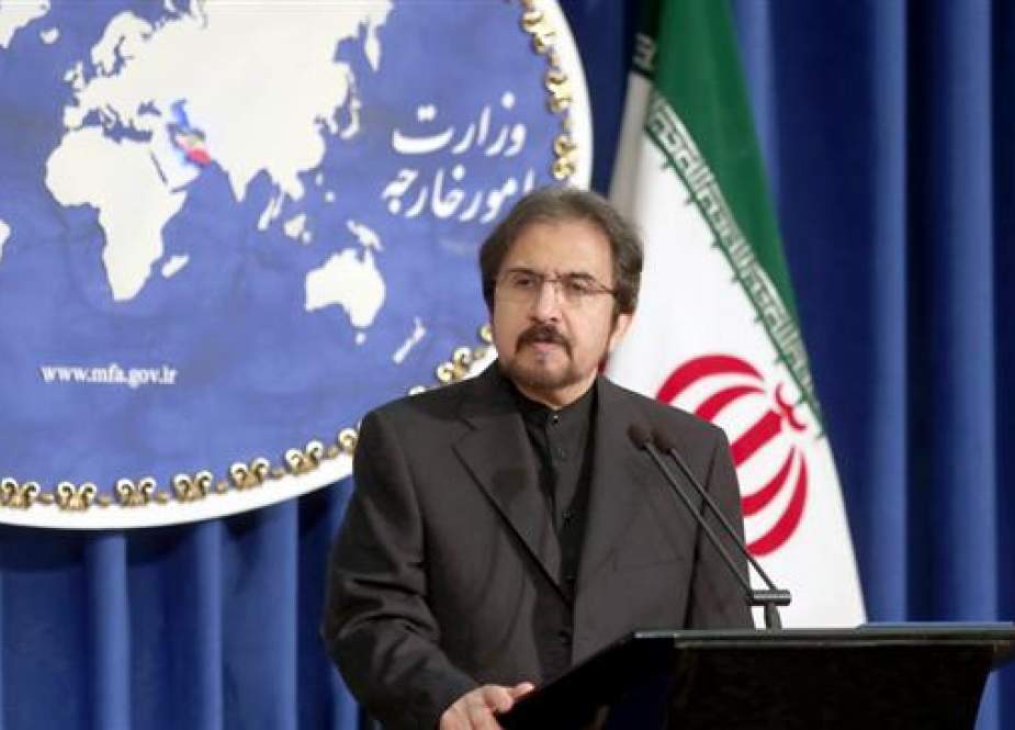 Iranian Foreign Ministry spokesman Bahram Qassemi addresses reporters during his weekly news briefing in Tehran in this undated photo.