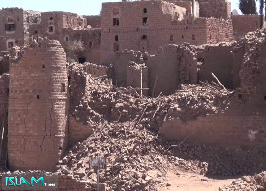 العدوان السعودي يدمر المعالم الأثرية اليمنية