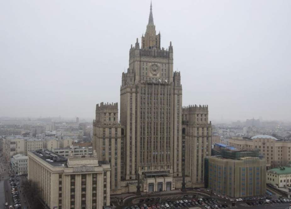 A file photo of the Russian Foreign Ministry building in Moscow