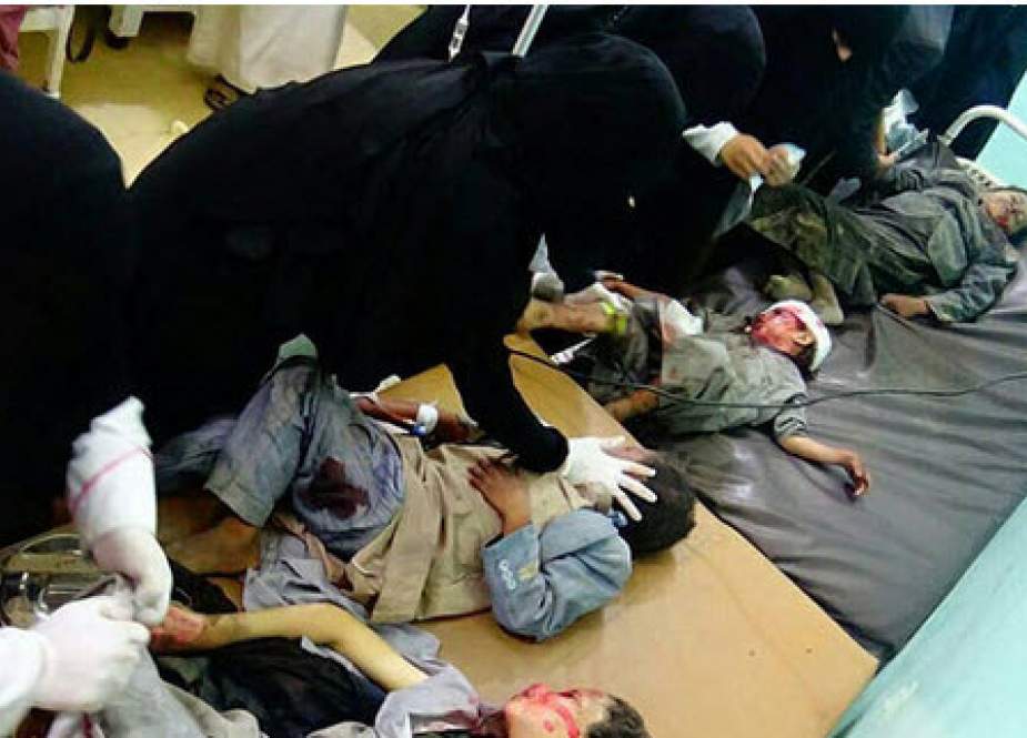 حمله جنگنده‌های سعودی به اتوبوس دانش آموزان یمنی