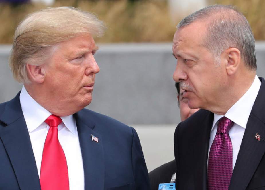 US President Donald Trump (left) and Turkey