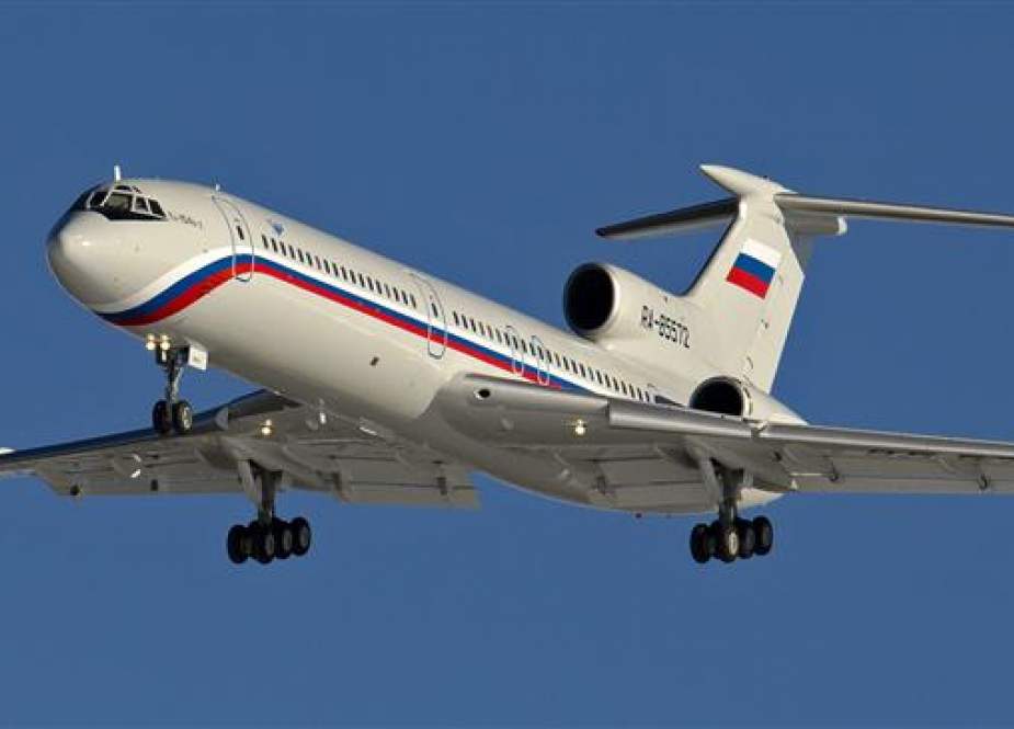 A file Photo of a Russian Air Force Tupolev Tu-154