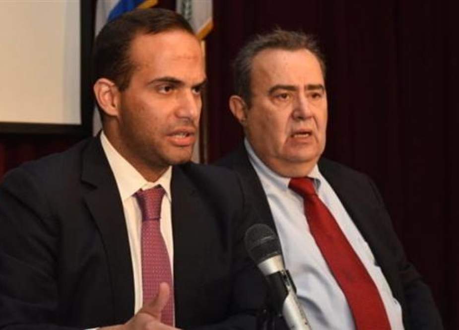 George Papadopoulos, left, pleaded guilty in October to lying to FBI agents and is scheduled to be sentenced on September 7. (Photo by The National Herald)