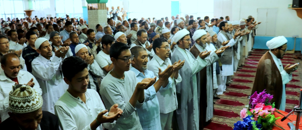 مقبوضہ کشمیر کے ضلع کرگل میں مولانا شیخ صادق رجائی کی پیشوائی میں نماز عید الاضحٰی ادا