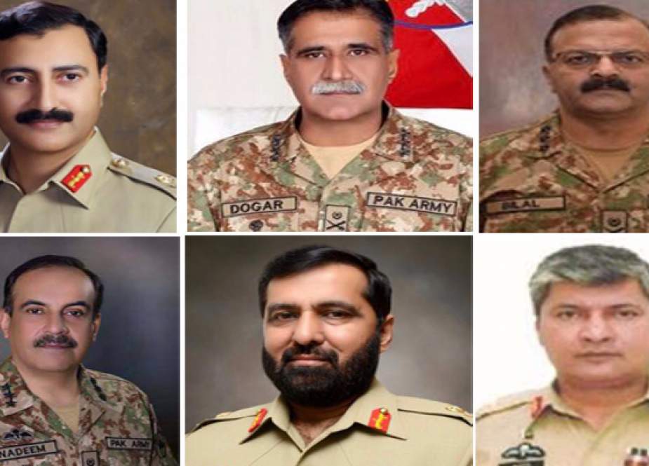 پاک فوج میں اعلٰی سطح کے تقرر و تبادلے، کراچی، ملتان، راولپنڈی کے کور کمانڈر تبدیل