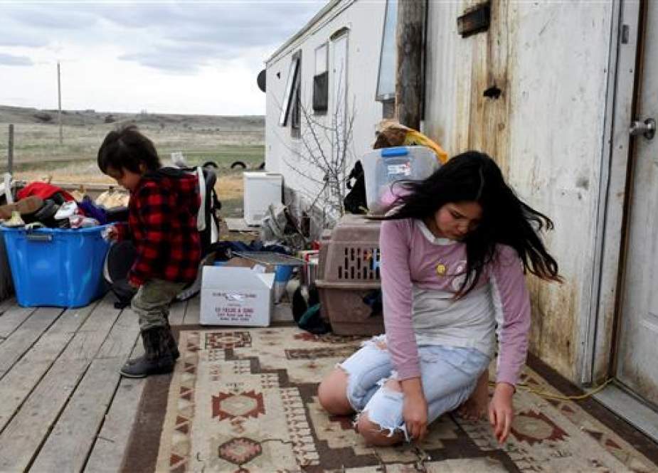Native American residents of River Reservation in Green Grass, South Dakota, US (Photo by Reuters)