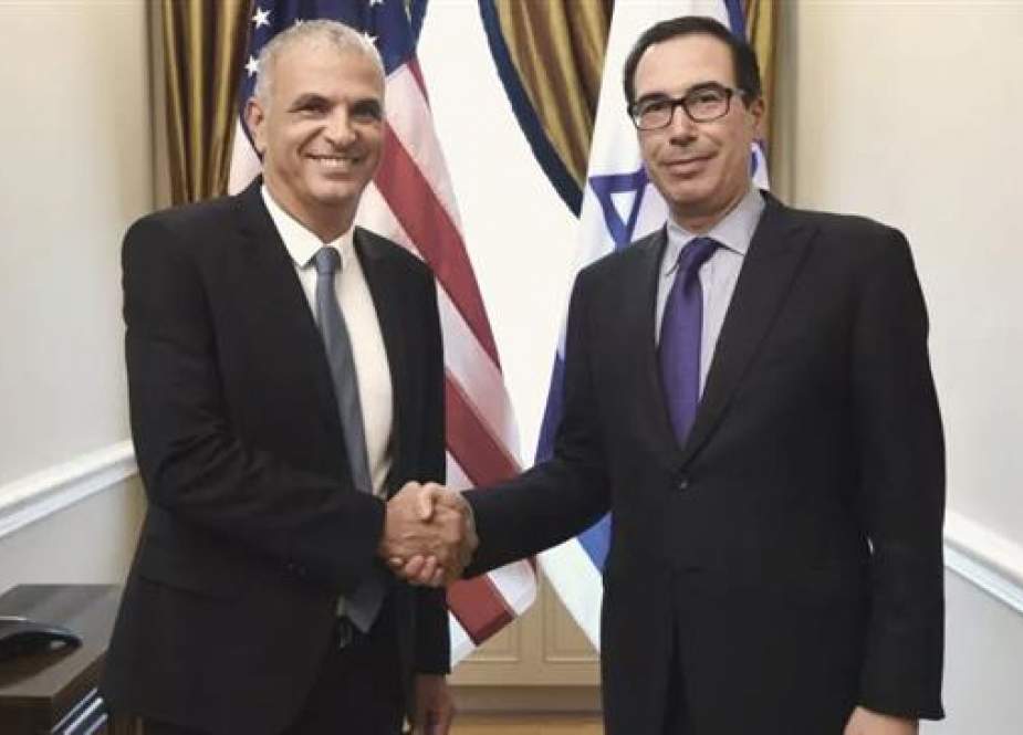 Finance Minister Moshe Kahlon (L) and United States Treasury Secretary Steven Mnuchin.jpg