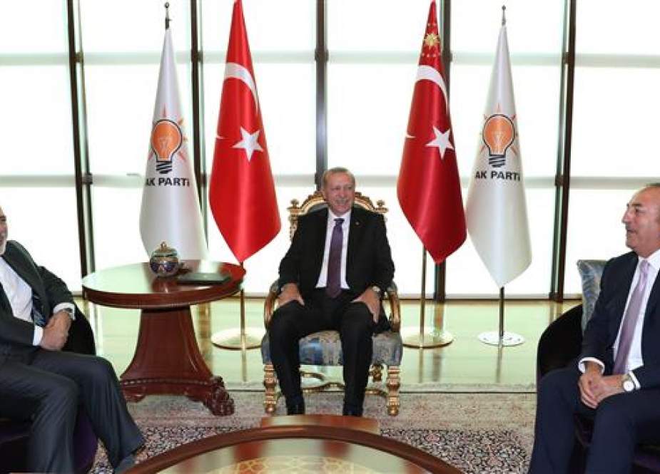 Recep Tayyip Erdogan, Mevlut Cavusoglu and Mohammad Javad Zarif.jpg