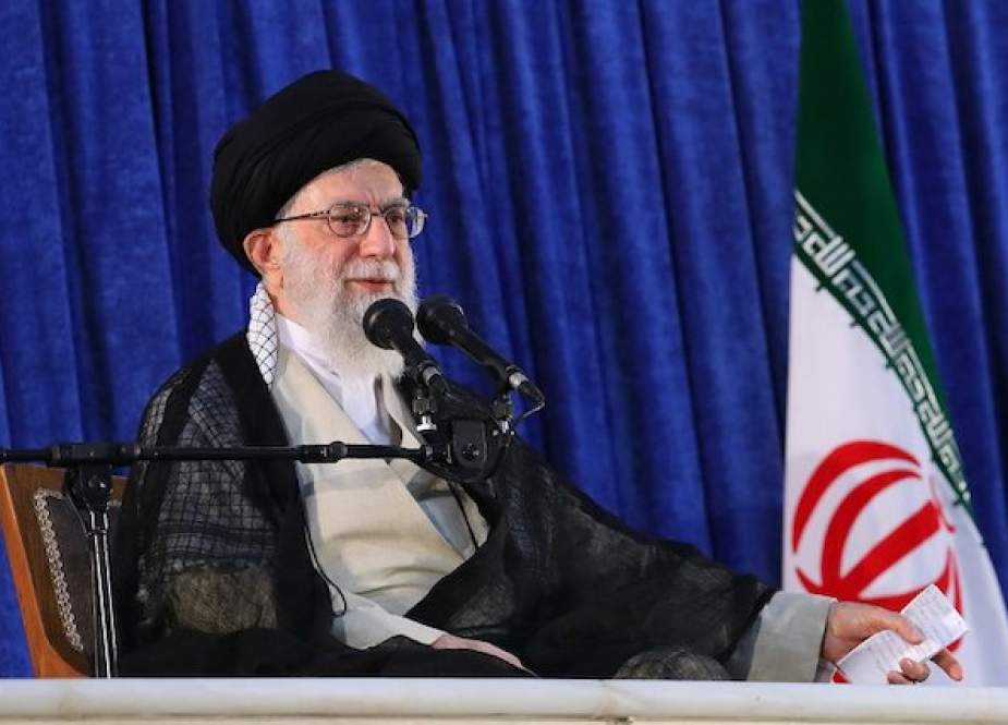 Ayatollah Seyyed Ali Khamenei, Leader of the Islamic Revolution.
