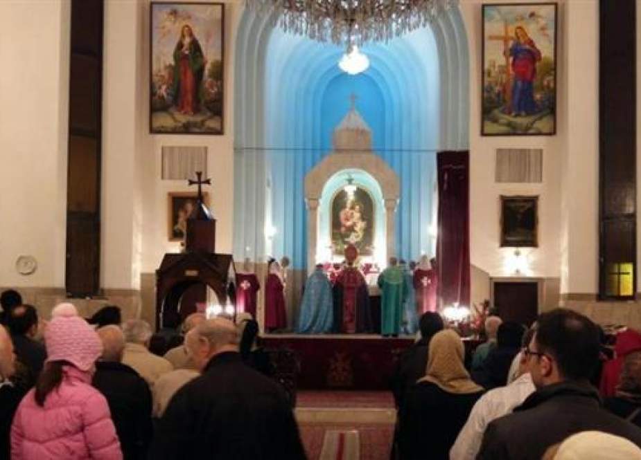 This photo shows St. Grigor Lusavoritch Armenian Catholic Church in Tehran, Iran, on December 31, 2016.