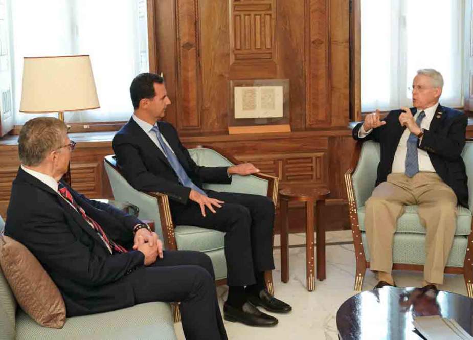 بشار اسد یک سناتور آمریکایی را به حضور پذیرفت