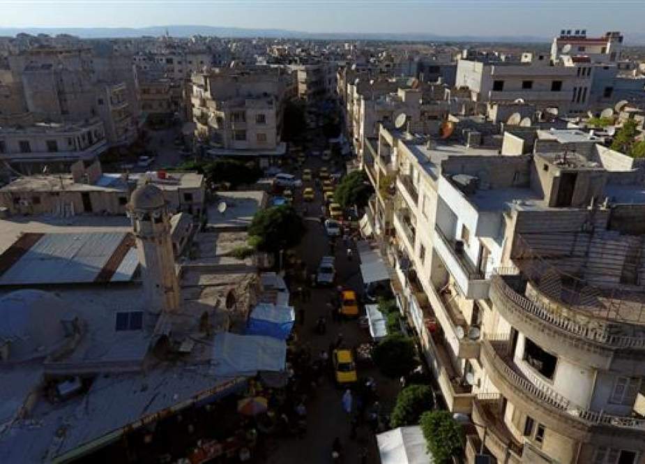 Drone shows part of the rebel-held Idlib city, Syria.jpg