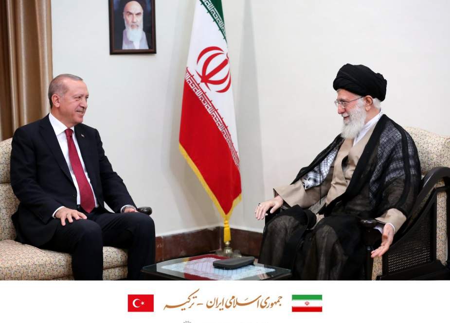 Imam Ali Khamenei and Recep Tayyib Erdogan, Turkish President.jpg
