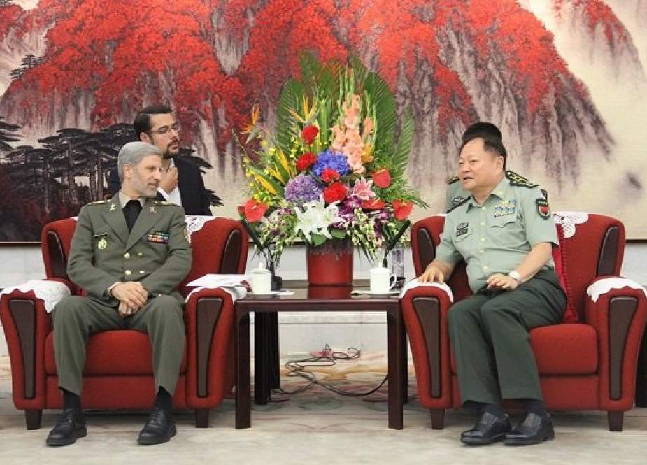 Menhan Iran dan jenderal Zhang Youxia, Wakil Ketua Komisi Militer Pusat, di Beijing