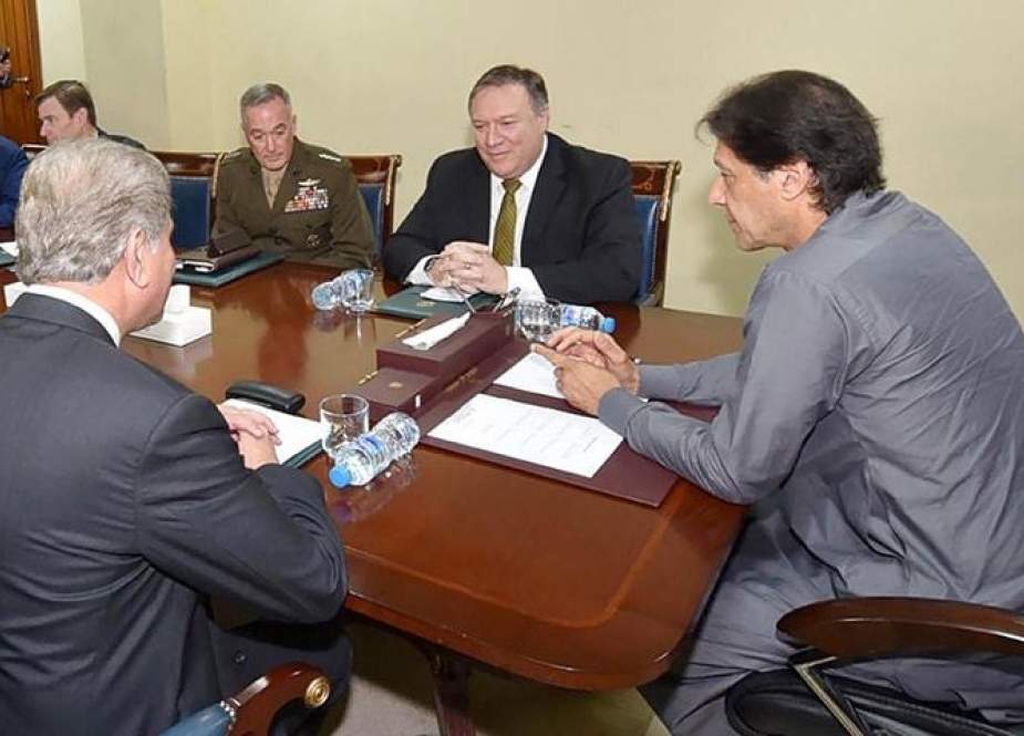 US Secretary of State Mike Pompeo meets Pakistani Prime Minister Imran Khan in Islamabad, Pakistan