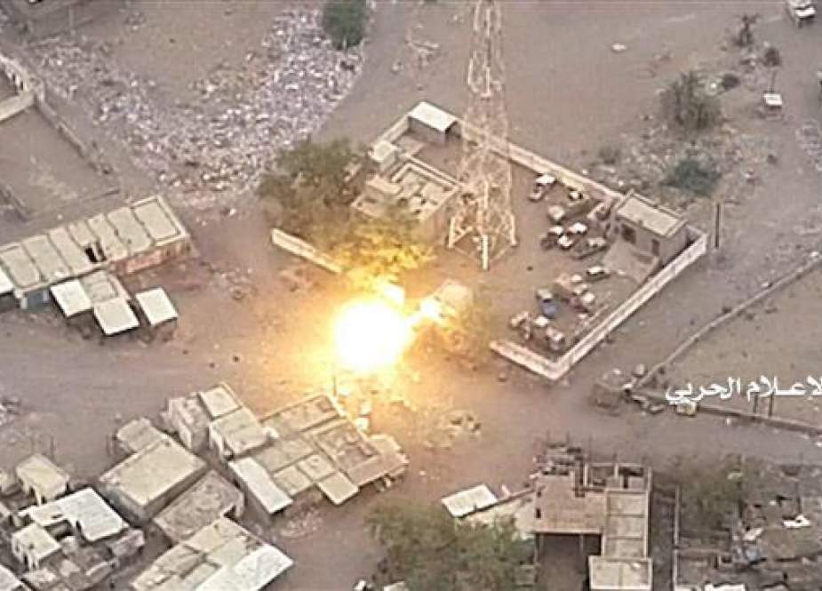 Yemeni drone strike against the command center of Saudi-led forces in Yemen’.jpg