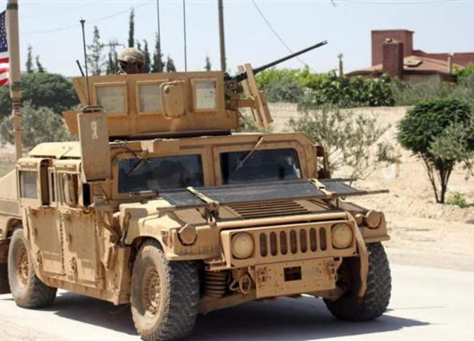 US military vehicle photographed in Minbaj countryside, Syria.jpg