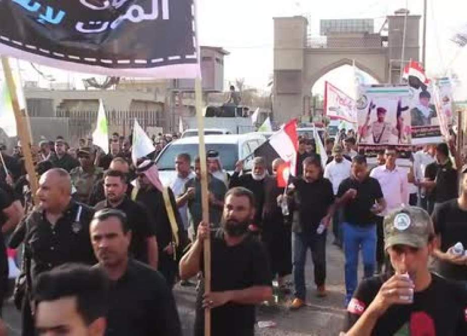 Iraqis Rally in Basra to Support Popular Forces