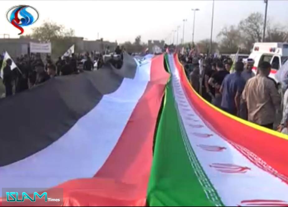 عراقی شہریوں کے ایران کی حمایت میں مظاہرے