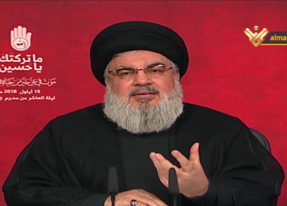 Sayyed Nasrallah delivers a speech on the tenth night of Muharram.png