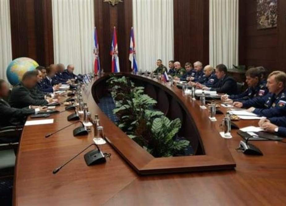 An Israeli delegation meets with their Russian counterparts on the downed Russian jet over Syria in Moscow, September 20, 2018. (Photo by Haaretz)