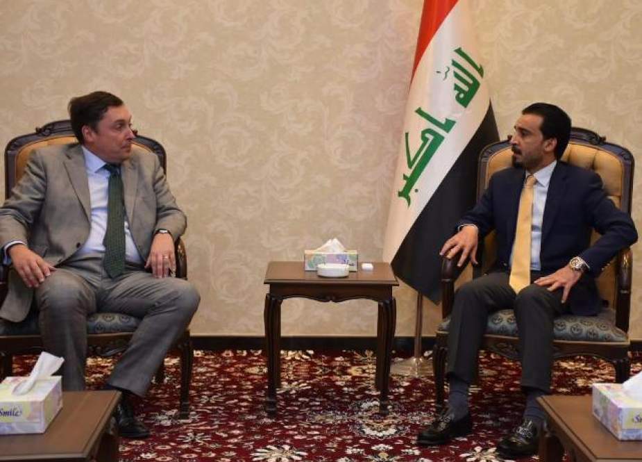 دیدار رئیس پارلمان جدید عراق با سفیر انگلیس در بغداد
