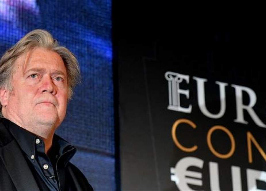 Steve Bannon, Former White House Chief Strategist  attends a congress of the far-right party Fratelli d
