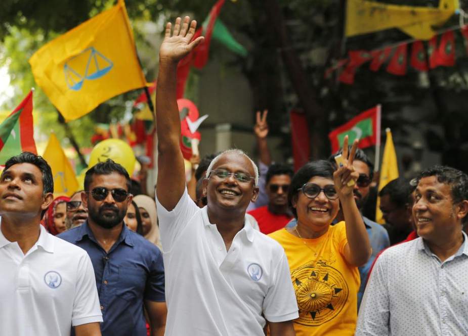 مالدیپ، صدارتی انتخابات میں اپوزیشن امیدوار ابراہیم محمد صالح کامیاب