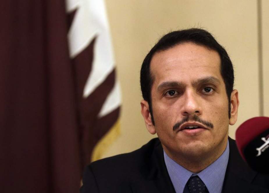 Qatari Foreign Minister Sheikh Mohammed bin Abdulrahman Al Thani talks to journalists during a press conference in Rome, Italy, on July 1, 2017. (Photo by AP)