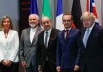 From left, EU High Representative for Foreign Affairs Federica Mogherini, Iran