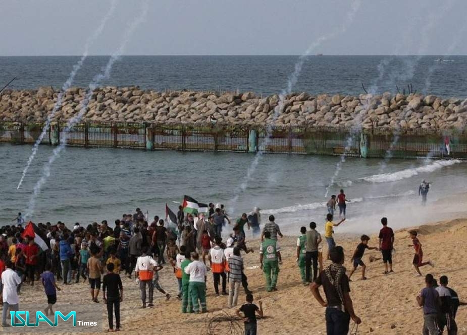 قطاع غزة.. 32 إصابة بقمع الاحتلال الحراك البحري الـ12
