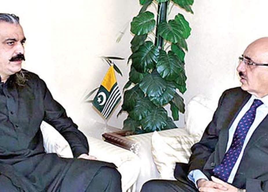 مسعود خان کی وفاقی وزیر برائے امور کشمیر سے ملاقات